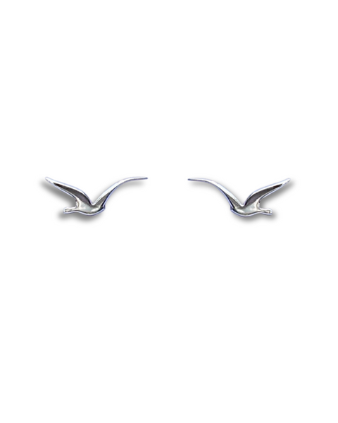 Sterling Silver Seagull Stud Earrings