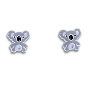 Sterling Silver Koala Earrings