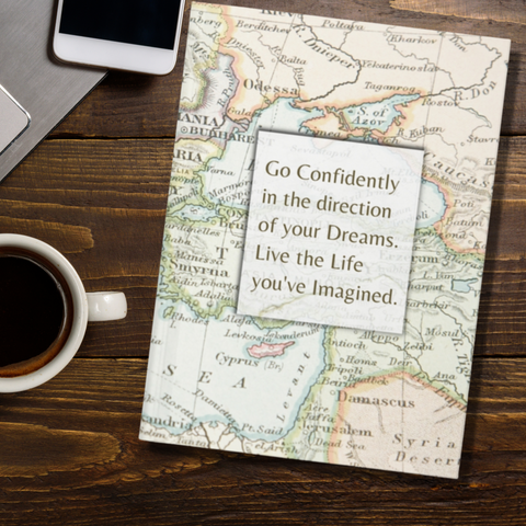 Go Confidently In The Direction Of Your Dreams Hardcover Journal