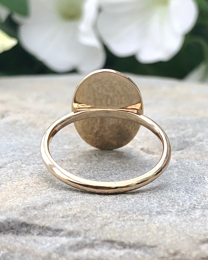 Bronze Ouroboros Ring back view