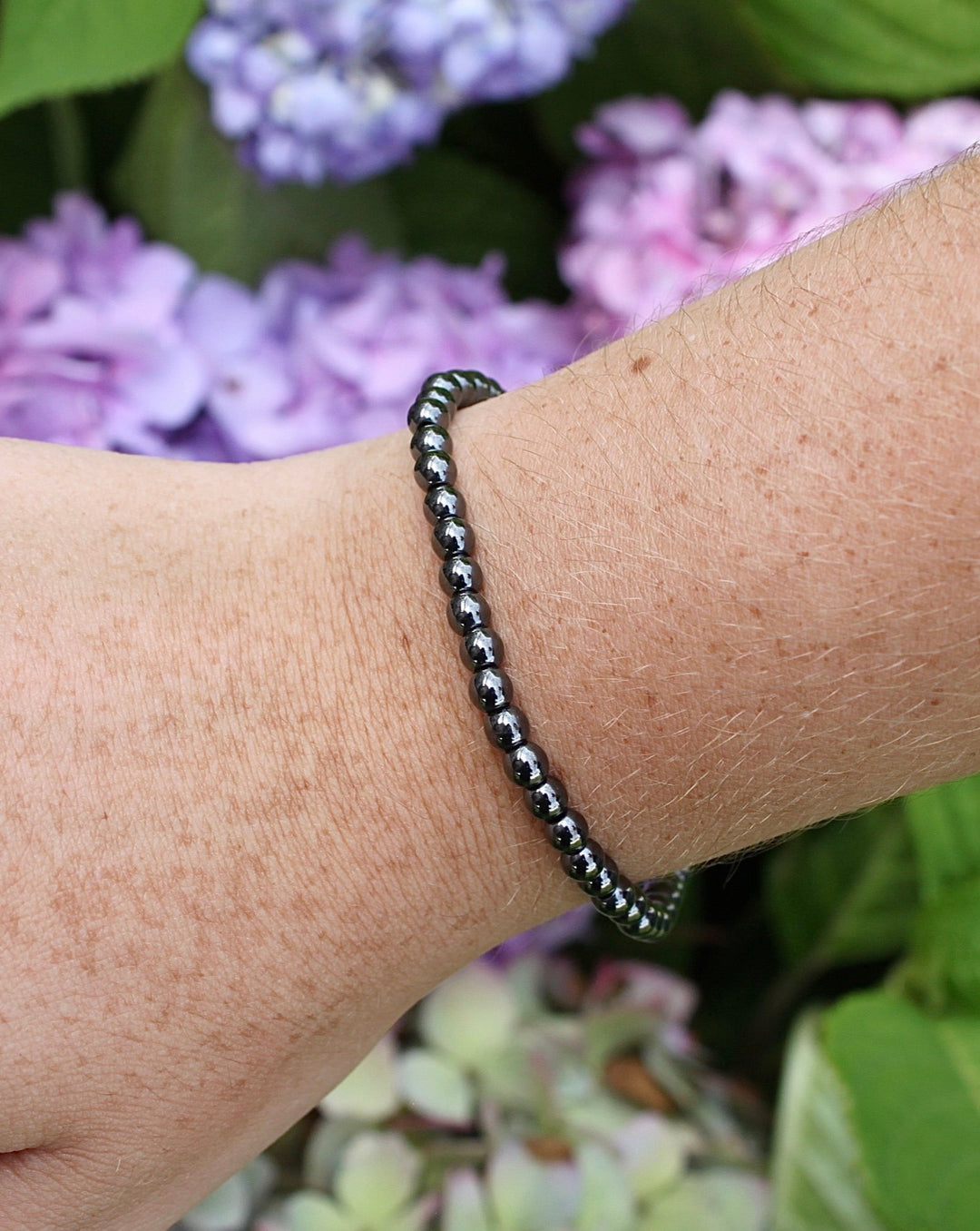 Hematite 4mm Gemstone Bracelet