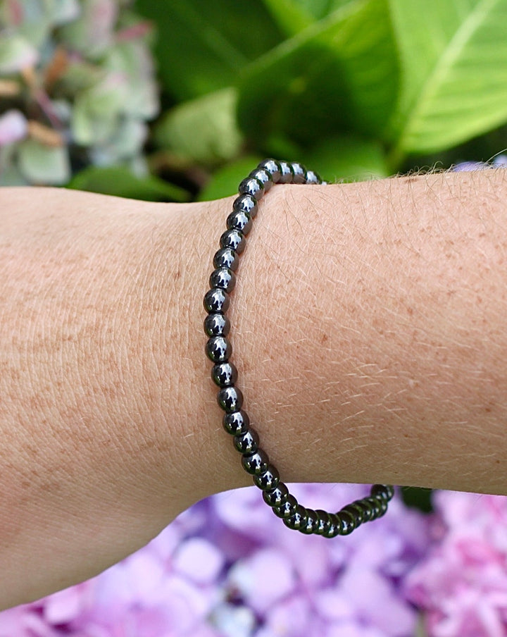 Hematite 4mm Gemstone Bracelet