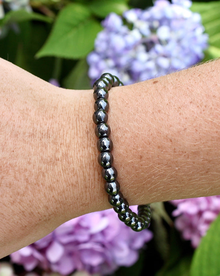 Hematite 6mm Gemstone Bracelet