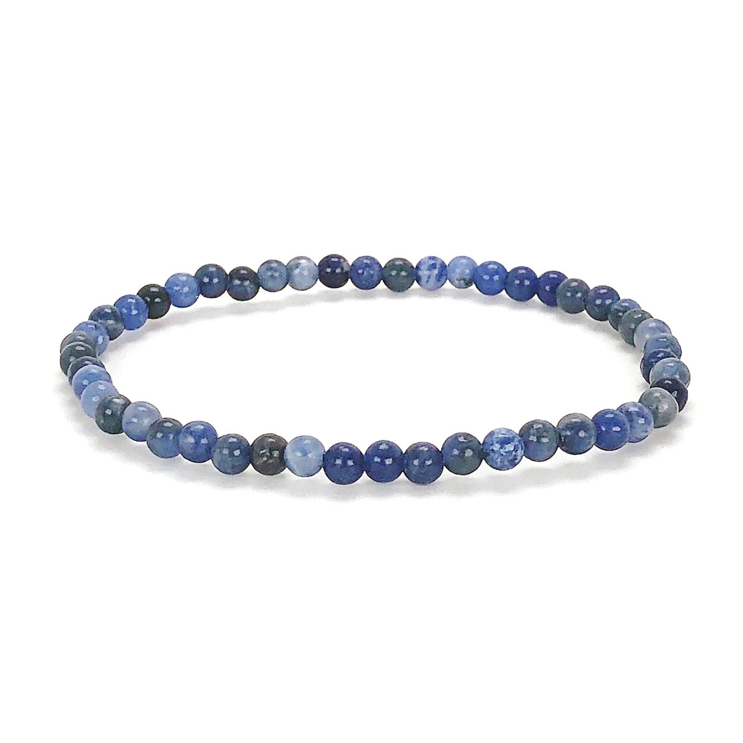 Children's Sodalite 4mm Gemstone Bracelet on a white background