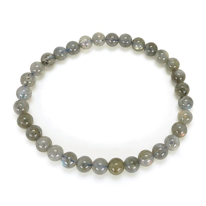 Labradorite 6mm Beaded Gemstone Bracelet