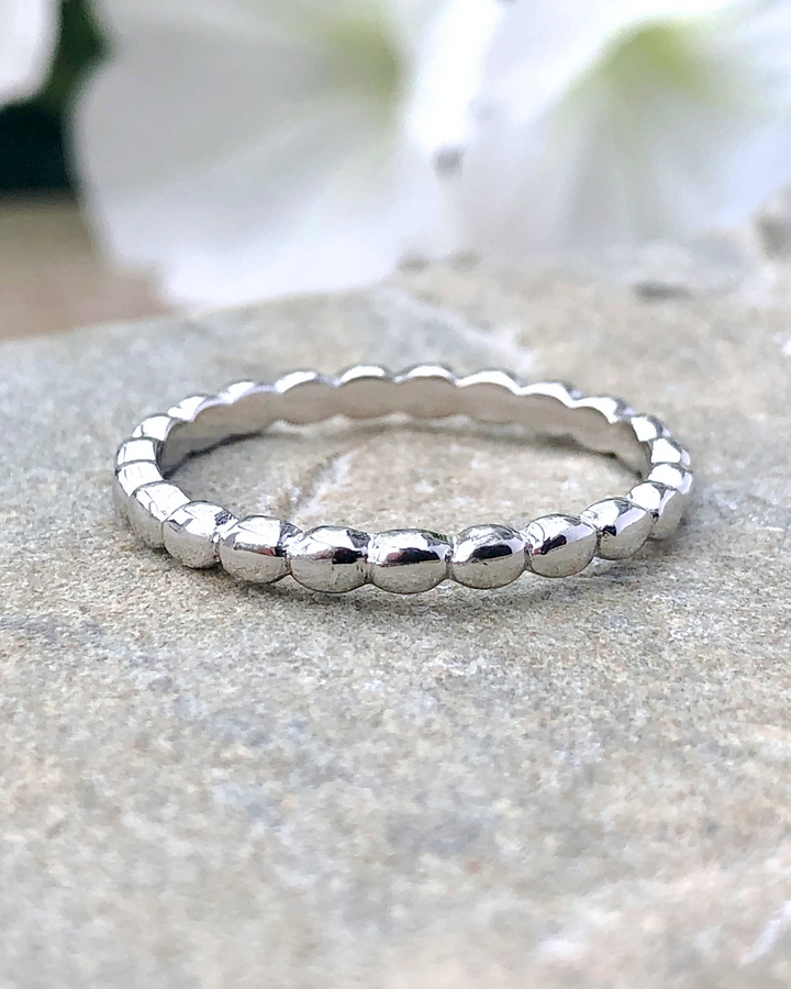 Sterling Silver Bead Ring