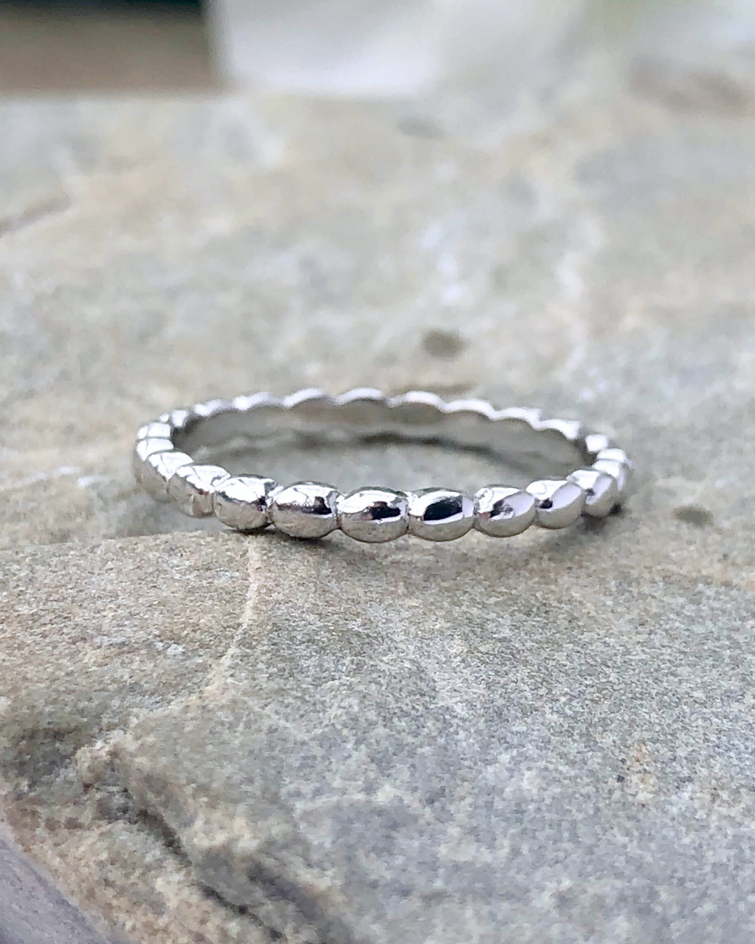 Sterling Silver Bead Ring