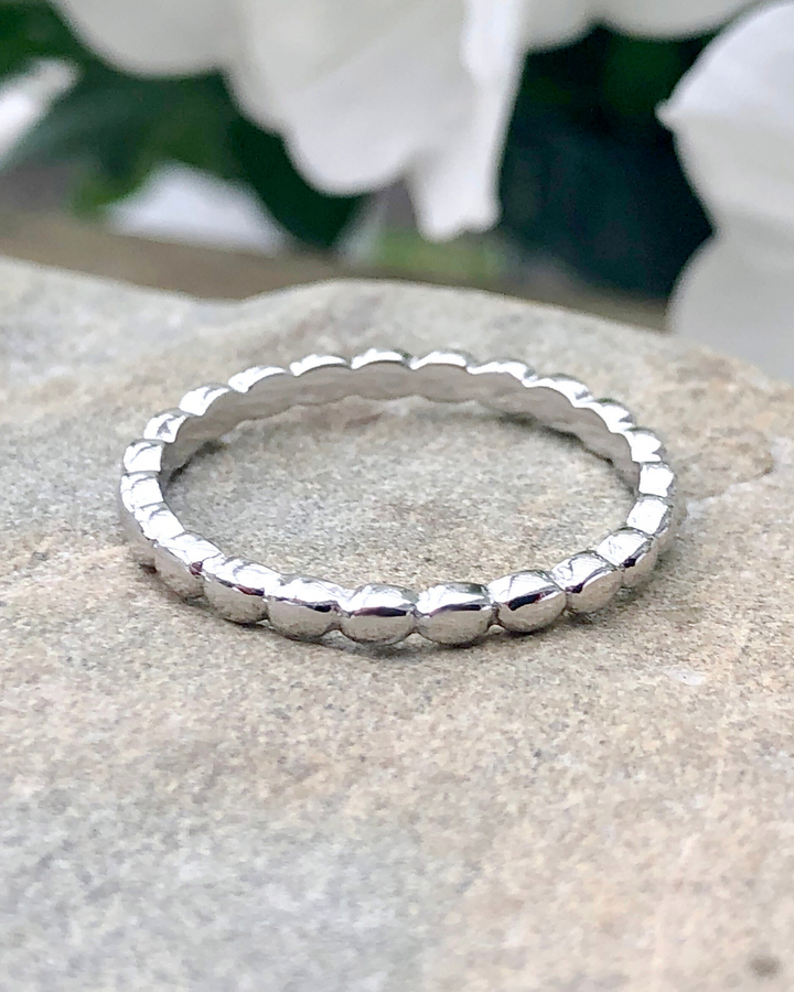 Sterling Silver Bead Ring