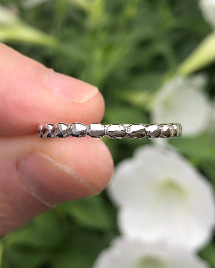 Sterling Silver Bead Ring