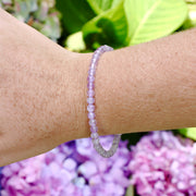 Children's Lavender Amethyst Mini 4mm Gemstone Bracelet