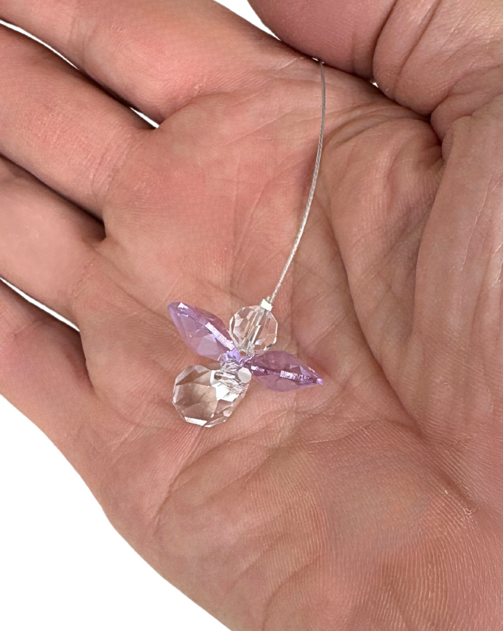 Crystal Mini Lilac Angel Sun Catcher