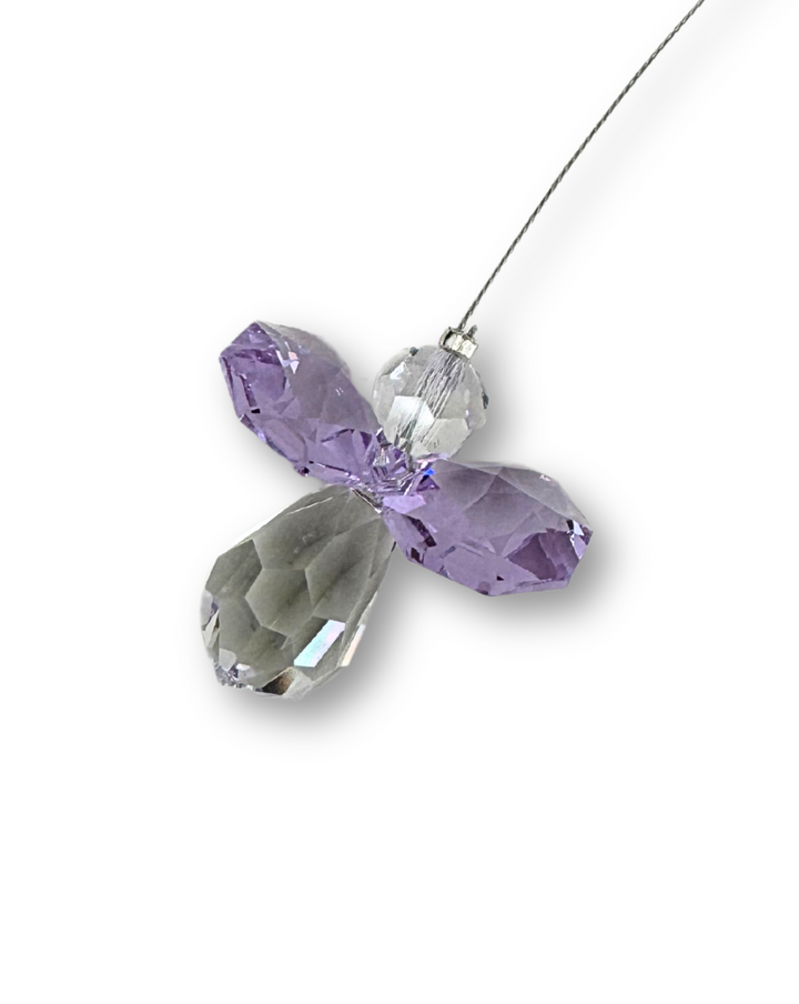 Crystal Mini Lilac Angel Sun Catcher