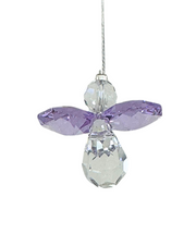 Crystal Mini Lilac Angel Sun Catcher