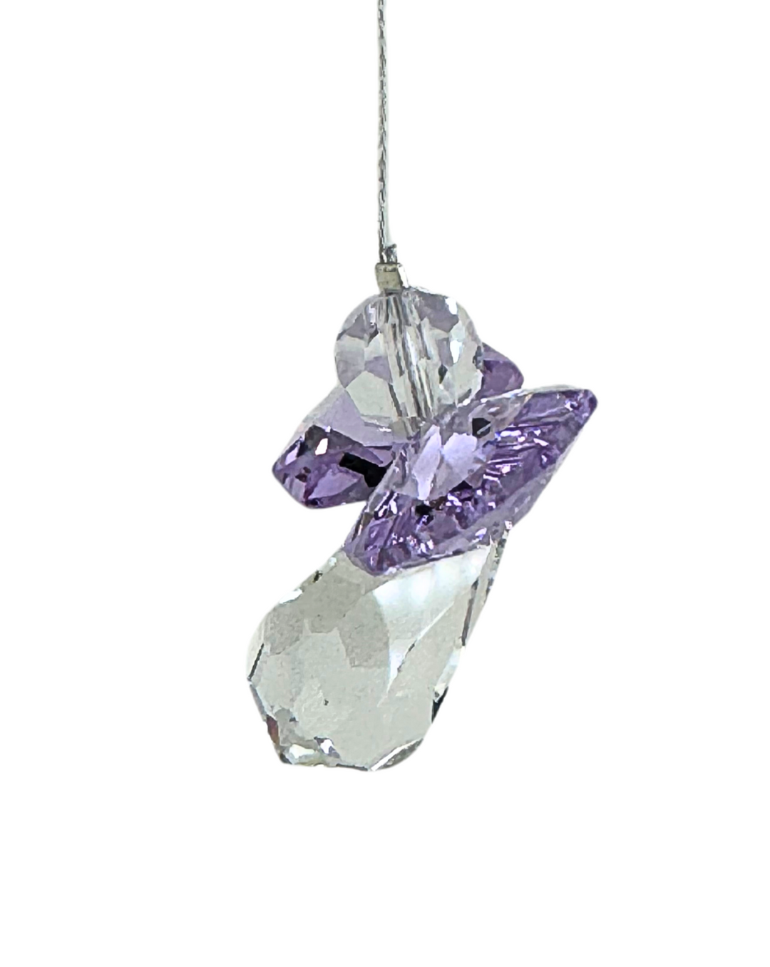 Crystal Mini Lilac Angel Sun Catcher