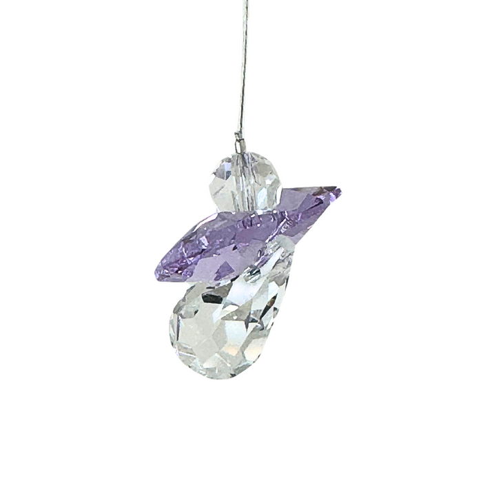 Crystal Mini Lilac Angel Sun Catcher