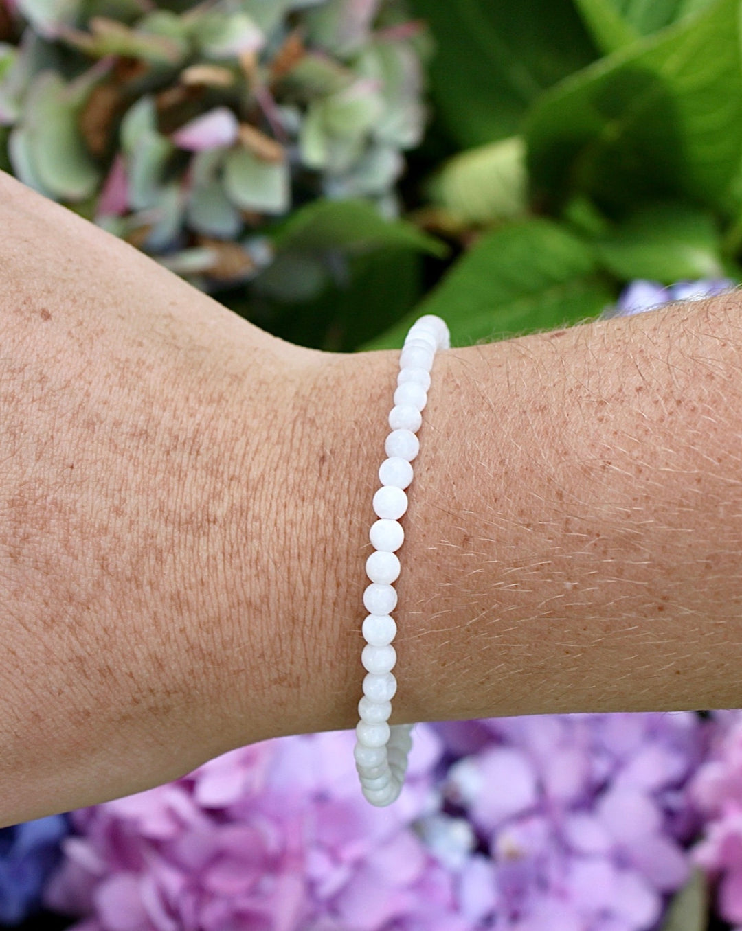 Moonstone 4mm Gemstone Bracelet