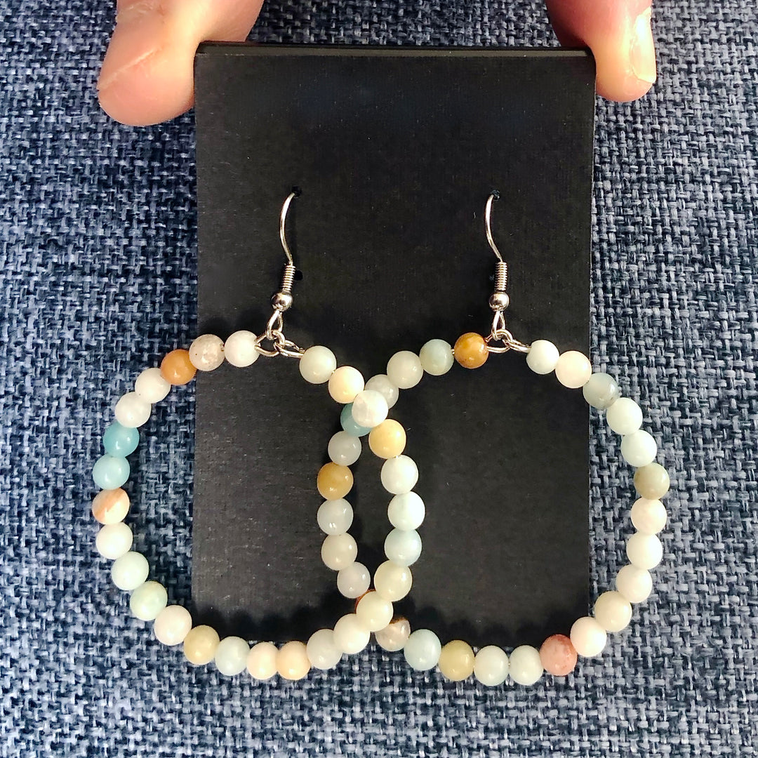 Multi Amazonite Gemstone Earrings