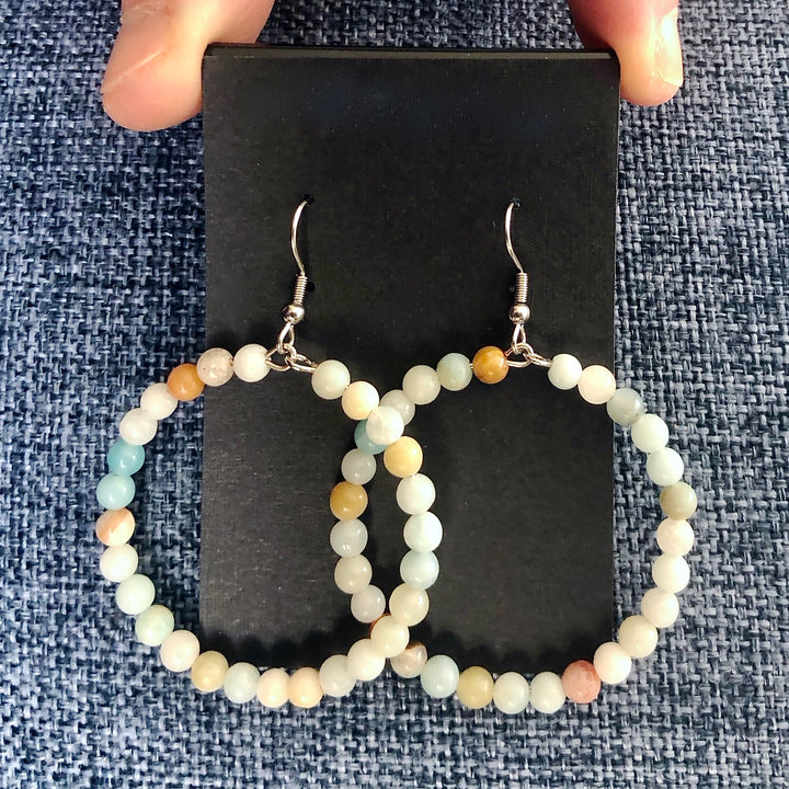 Multi Amazonite Gemstone Earrings