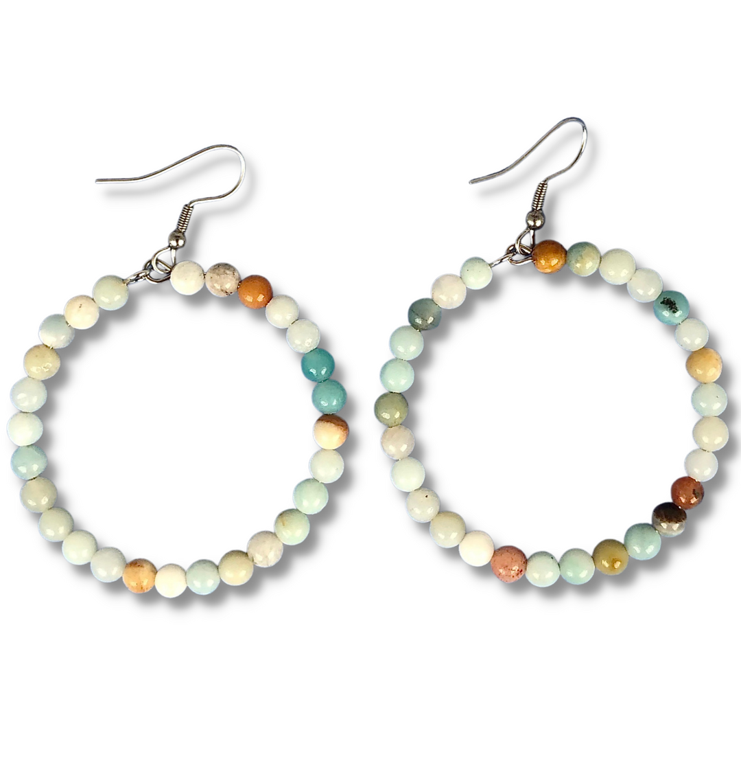 Grade A+ Multi Amazonite Gemstone Earrings