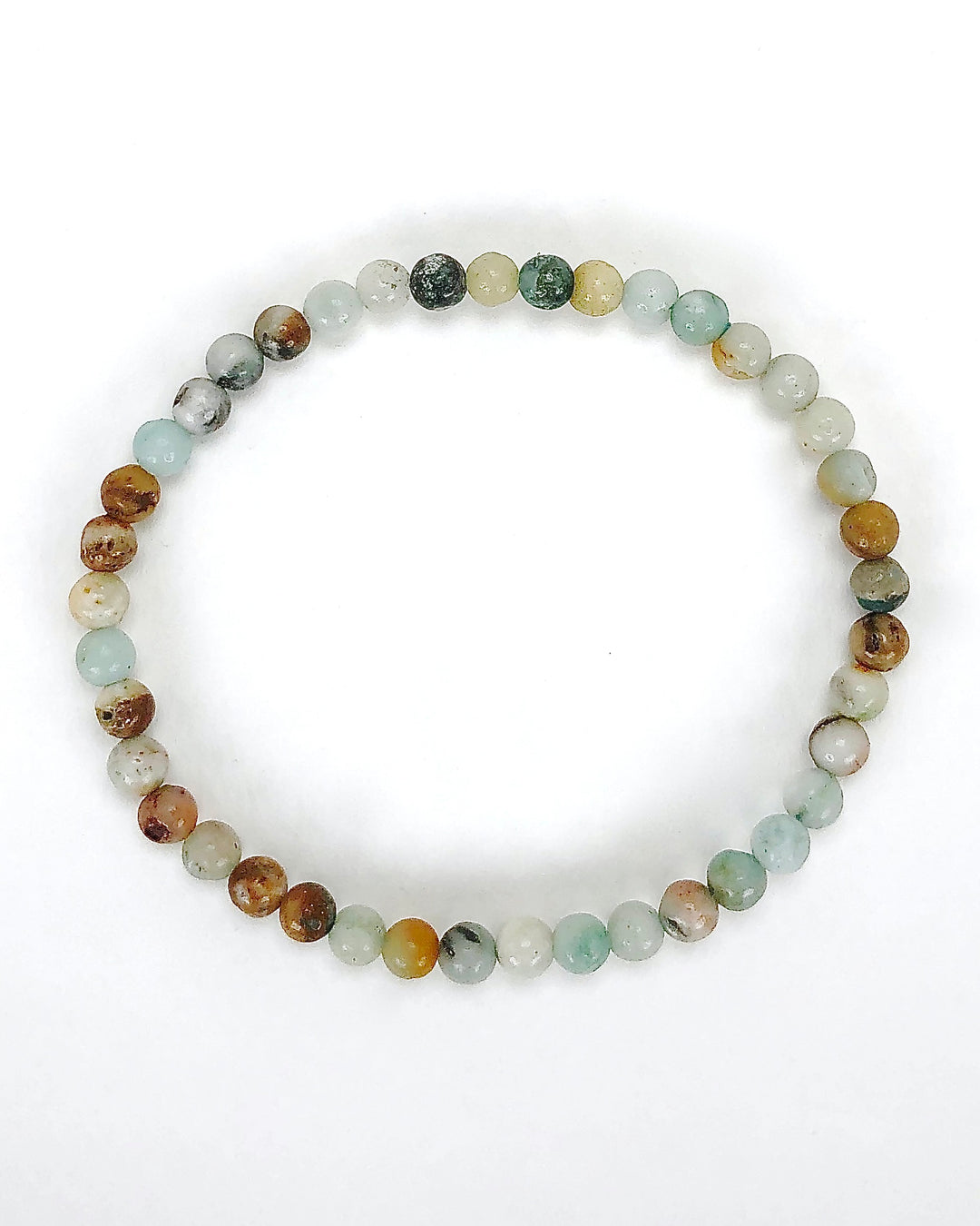 Multi Amazonite 4mm Beaded Gemstone Bracelet