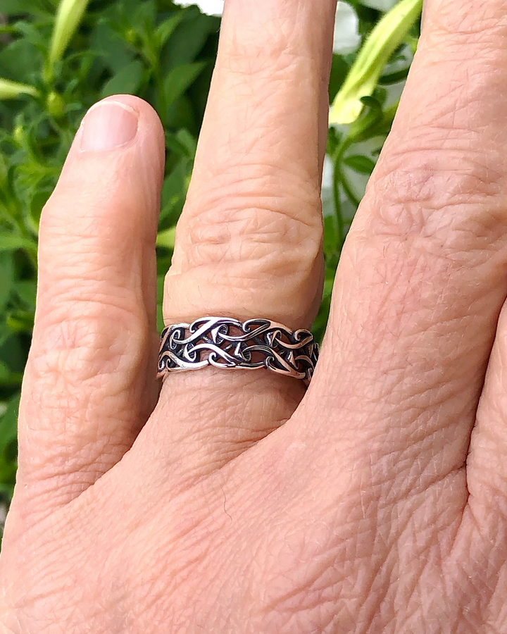 Sterling Silver Mushroom Ring