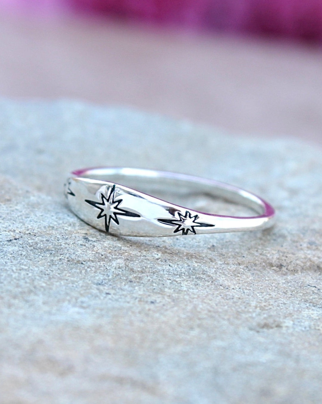 Sterling Silver 925 North Star Ring