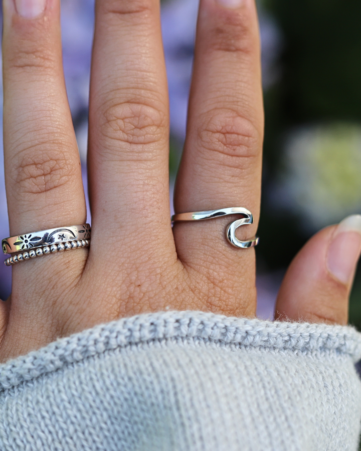 Wave Sterling Silver Ring