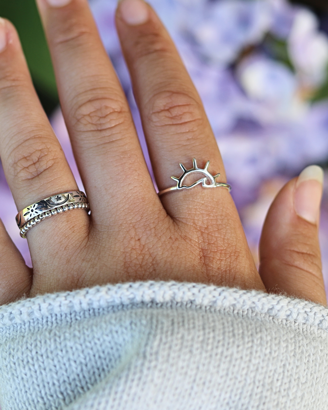 Sun and Sea Sterling Silver Ring