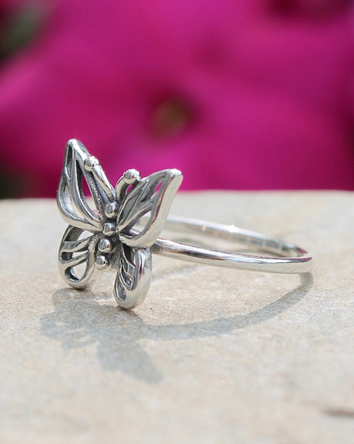 Sterling Silver Butterfly Ring