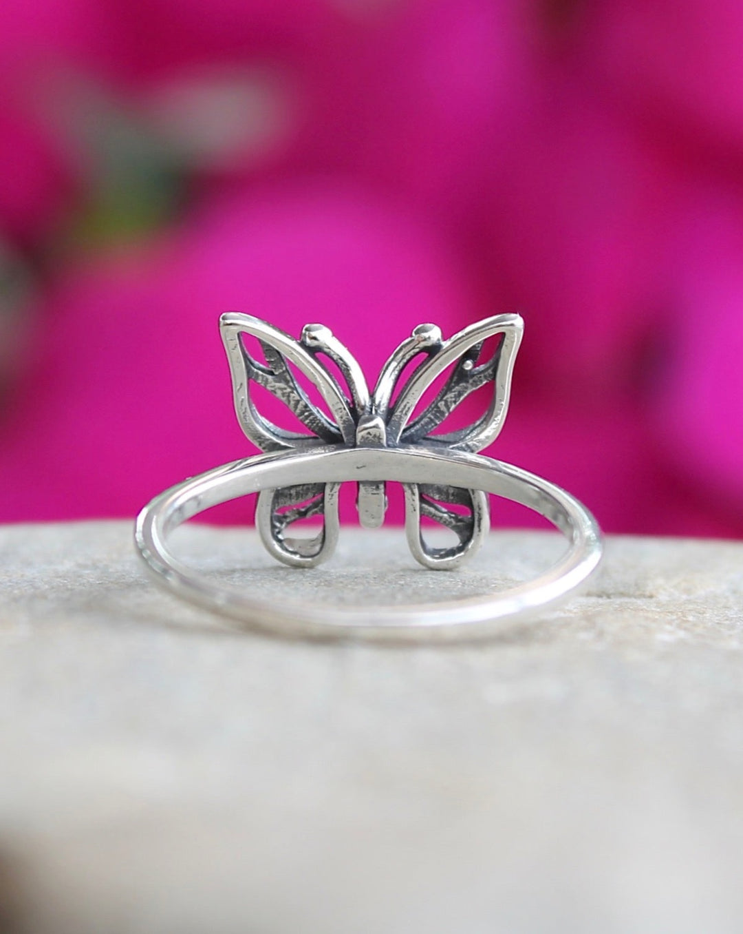 Sterling Silver Butterfly Ring