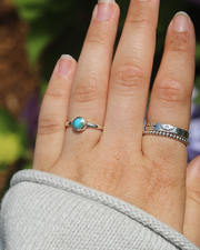 Sterling Silver Small Turquoise Ring