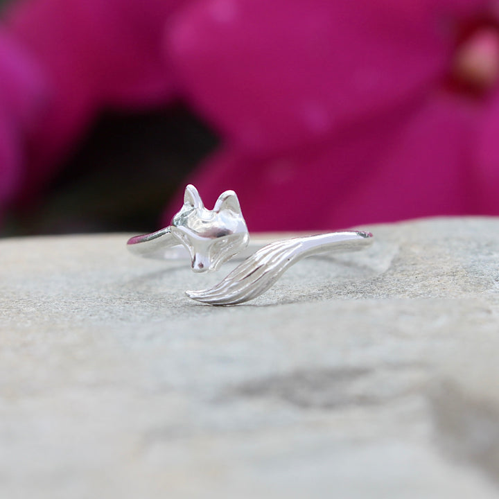 Sterling Silver Fox Ring