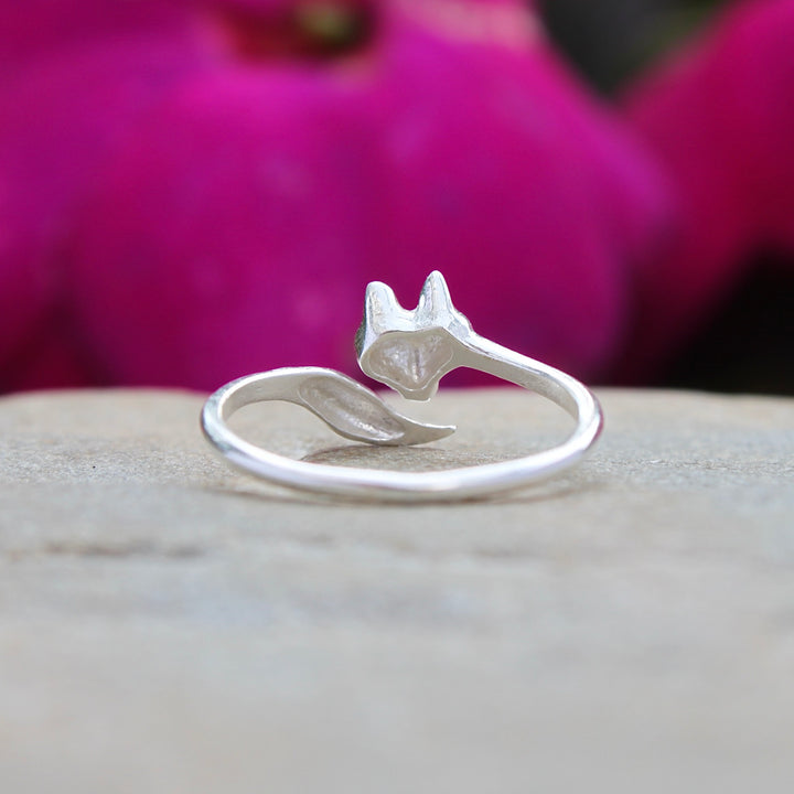 Sterling Silver Fox Ring