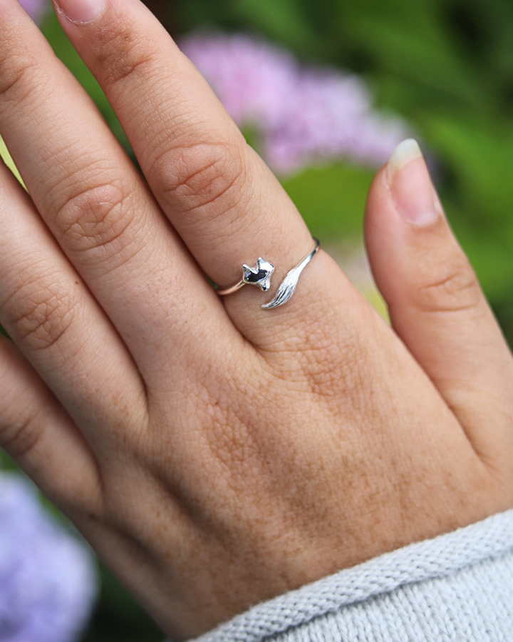 Sterling Silver Fox Ring