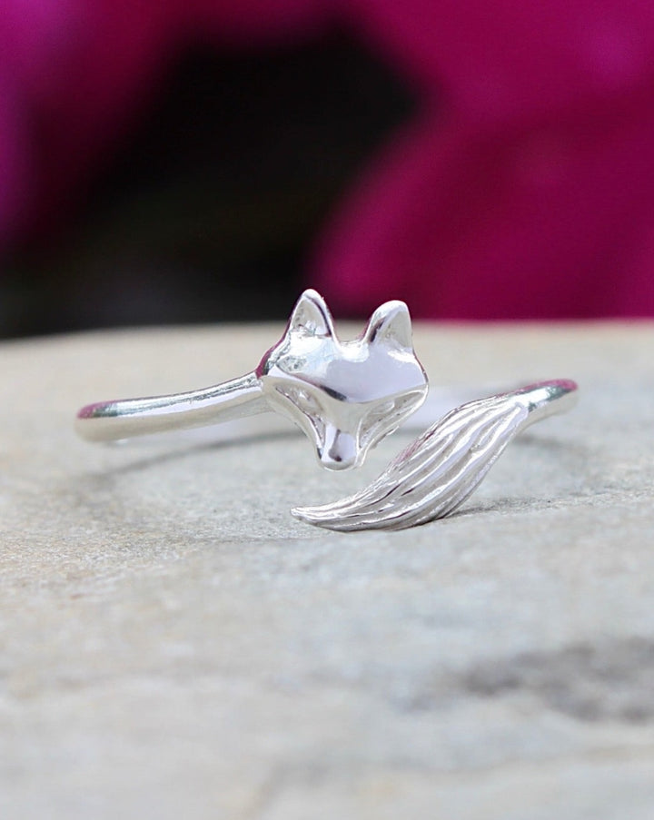 Sterling Silver Fox Ring