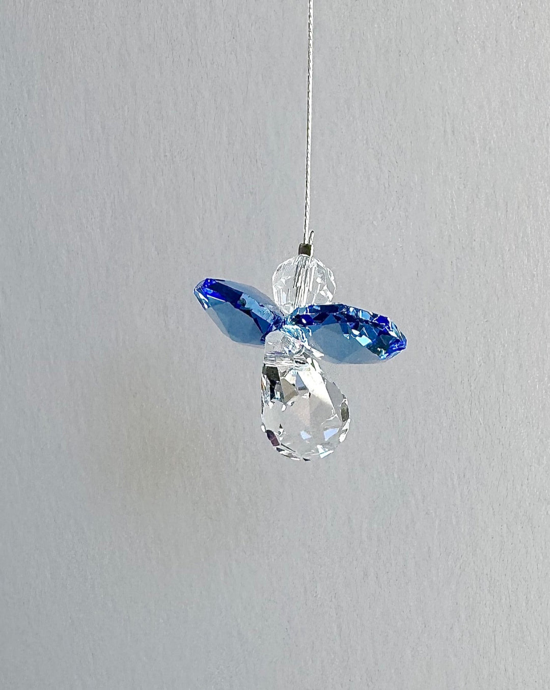 Crystal Mini Sapphire Angel Sun Catcher