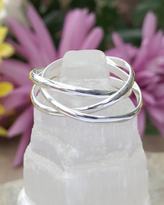 Sterling Silver Rolling Ring Set of 3 Bands