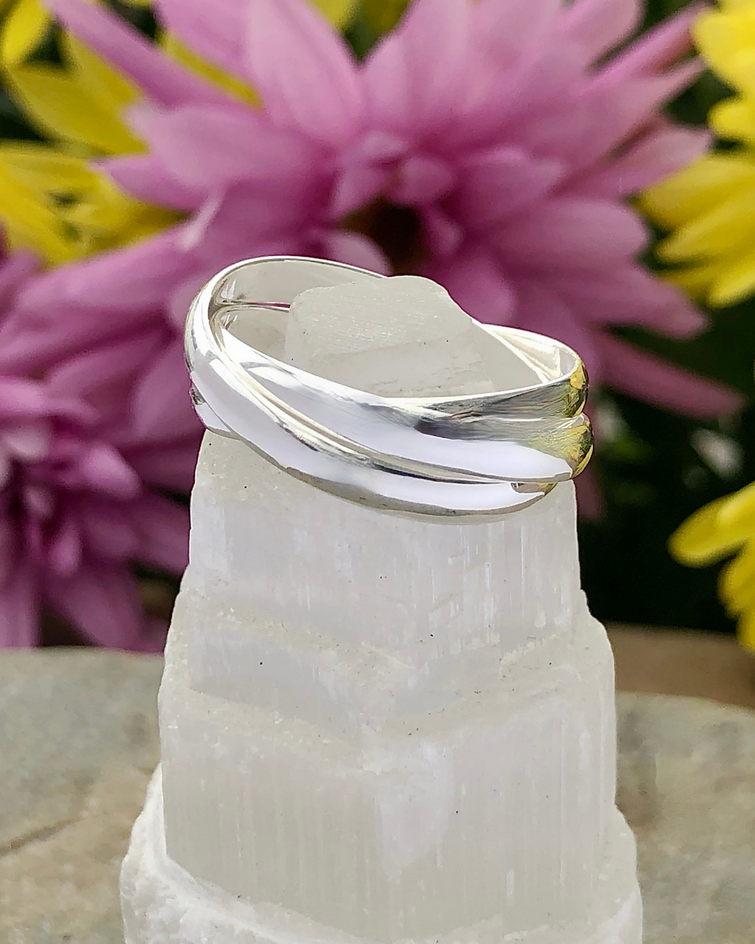 Alfred & Vincent 3mm Half-Dome Sterling Silver Rolling Ring – Stackable, .925