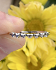 Sterling Silver Tiny Hearts Ring