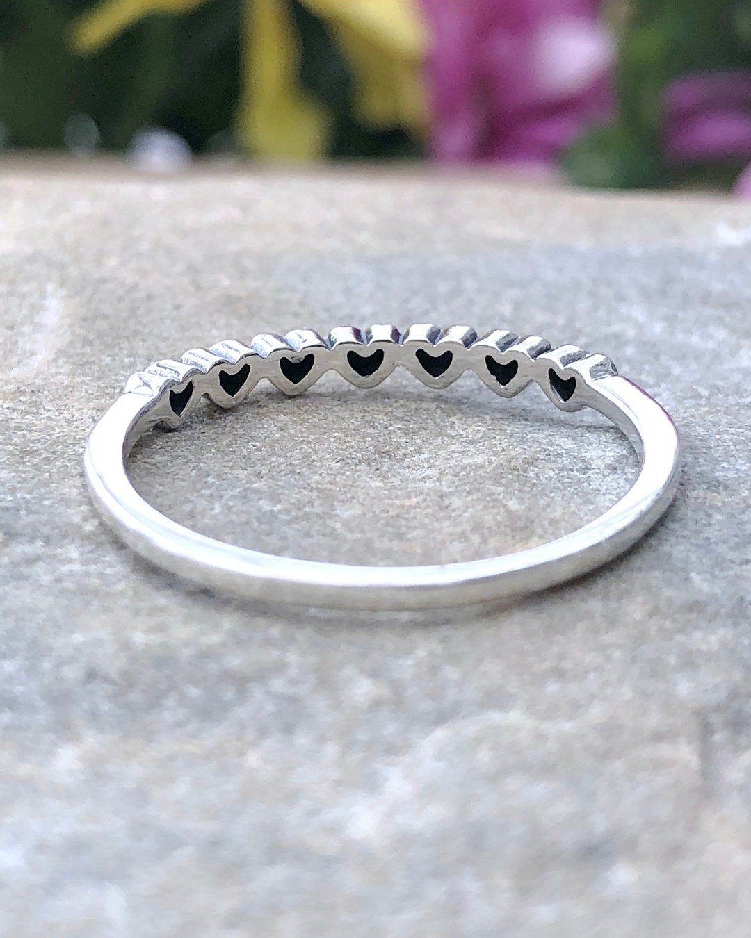 Sterling Silver Tiny Hearts Ring