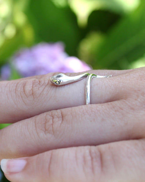 Sterling Silver Serpent Ring
