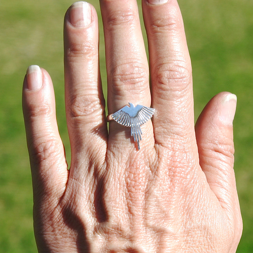 Sterling Silver Phoenix Ring