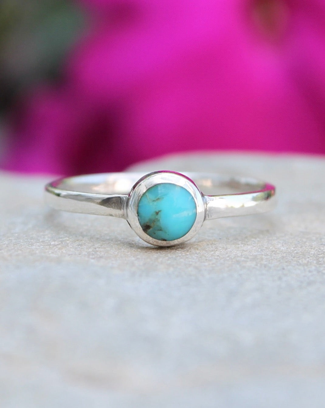 Sterling Silver Small Turquoise Ring