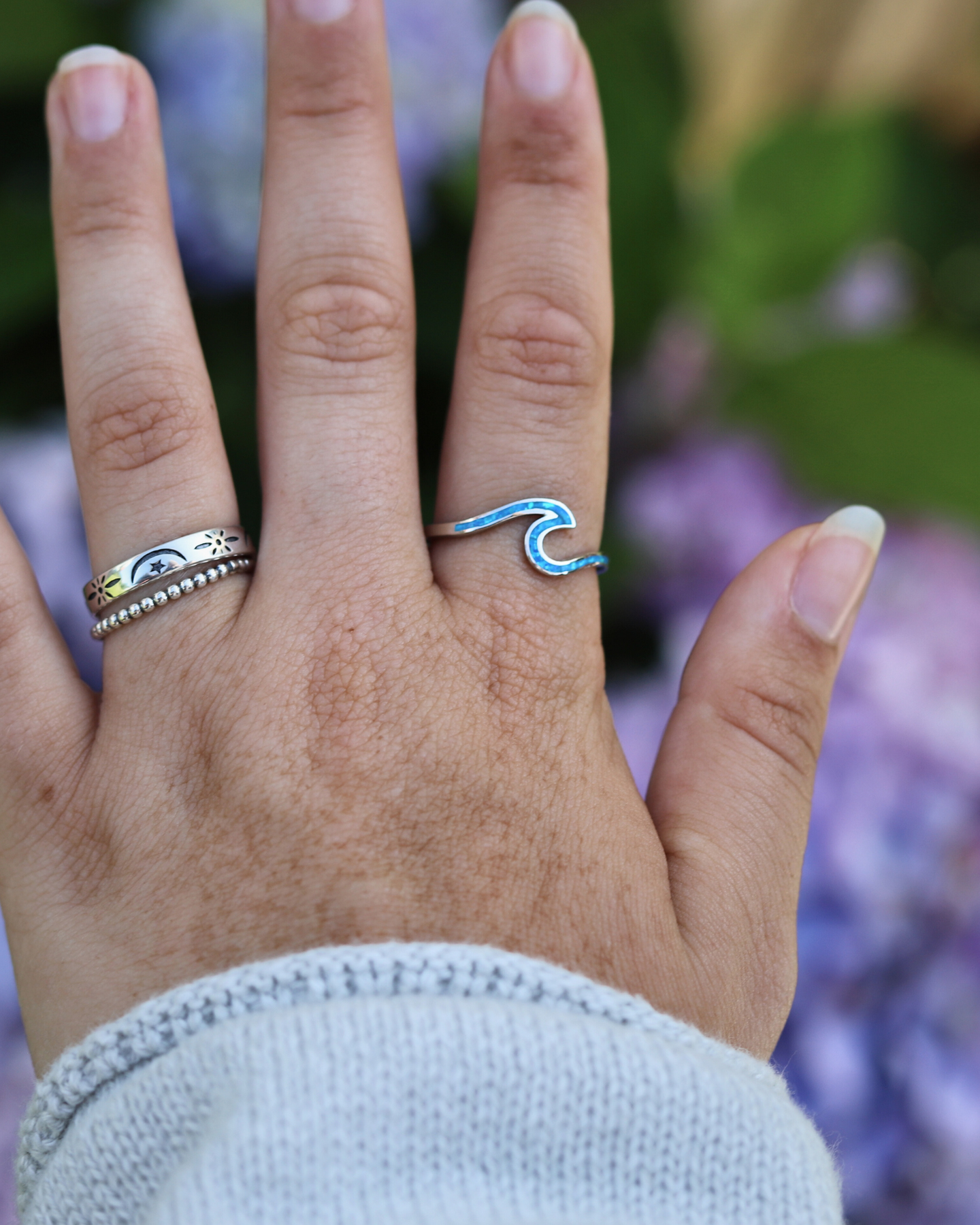 Opal wave ring clearance