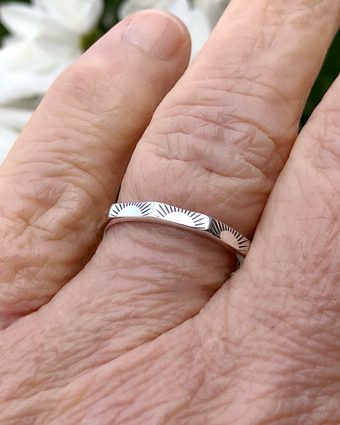 Sterling Silver Sun Ring