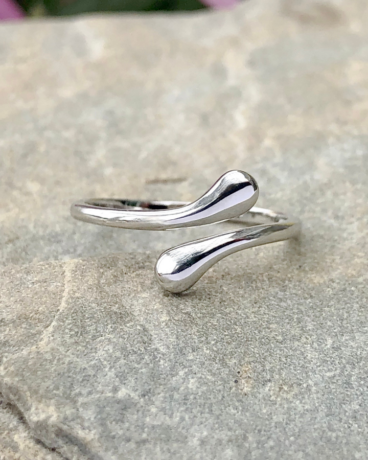 Sterling Silver Teardrop Ring