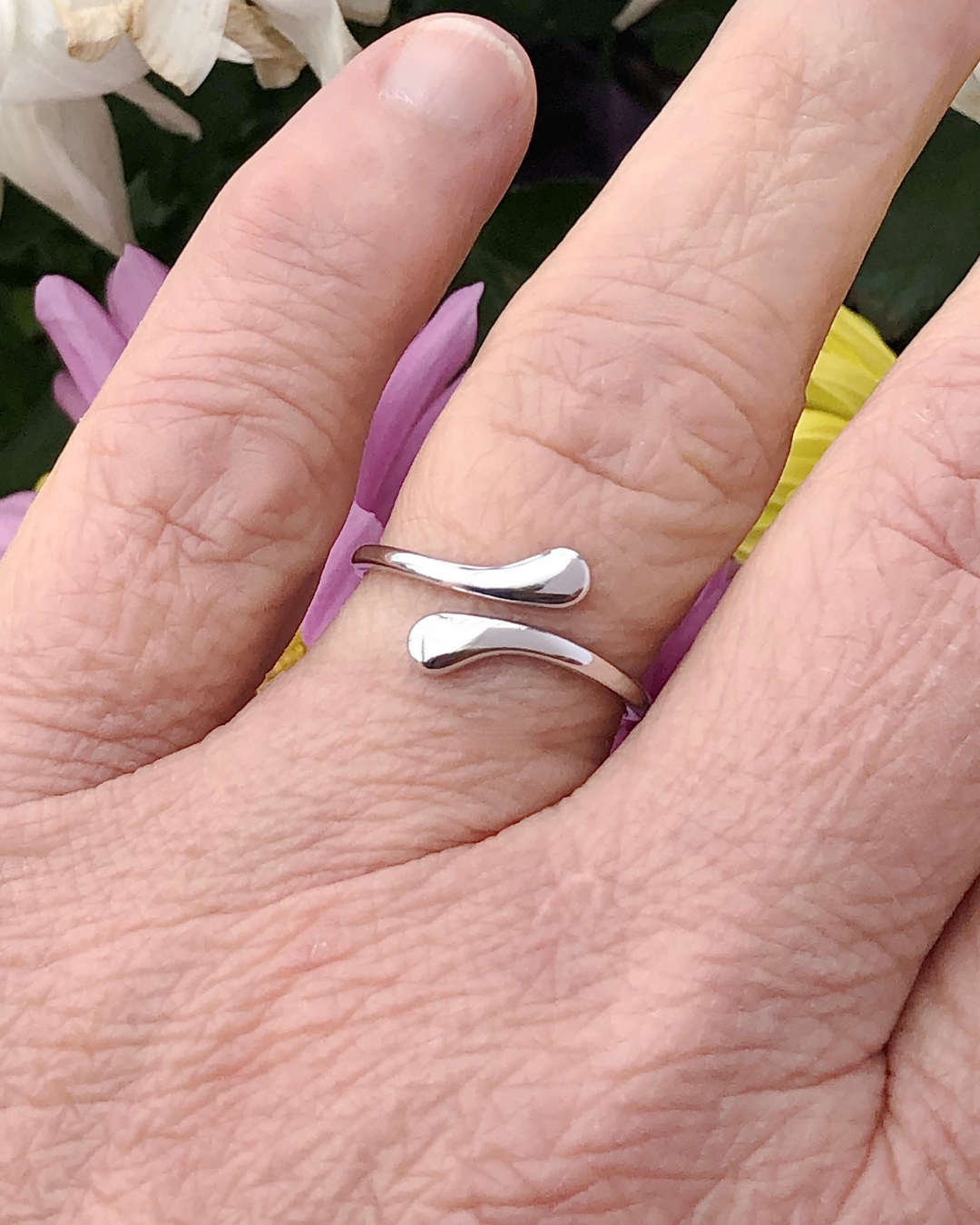 Sterling Silver Teardrop Ring