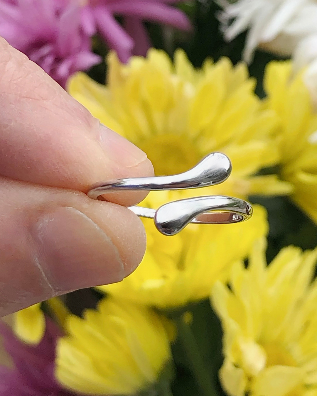 Sterling Silver Teardrop Ring