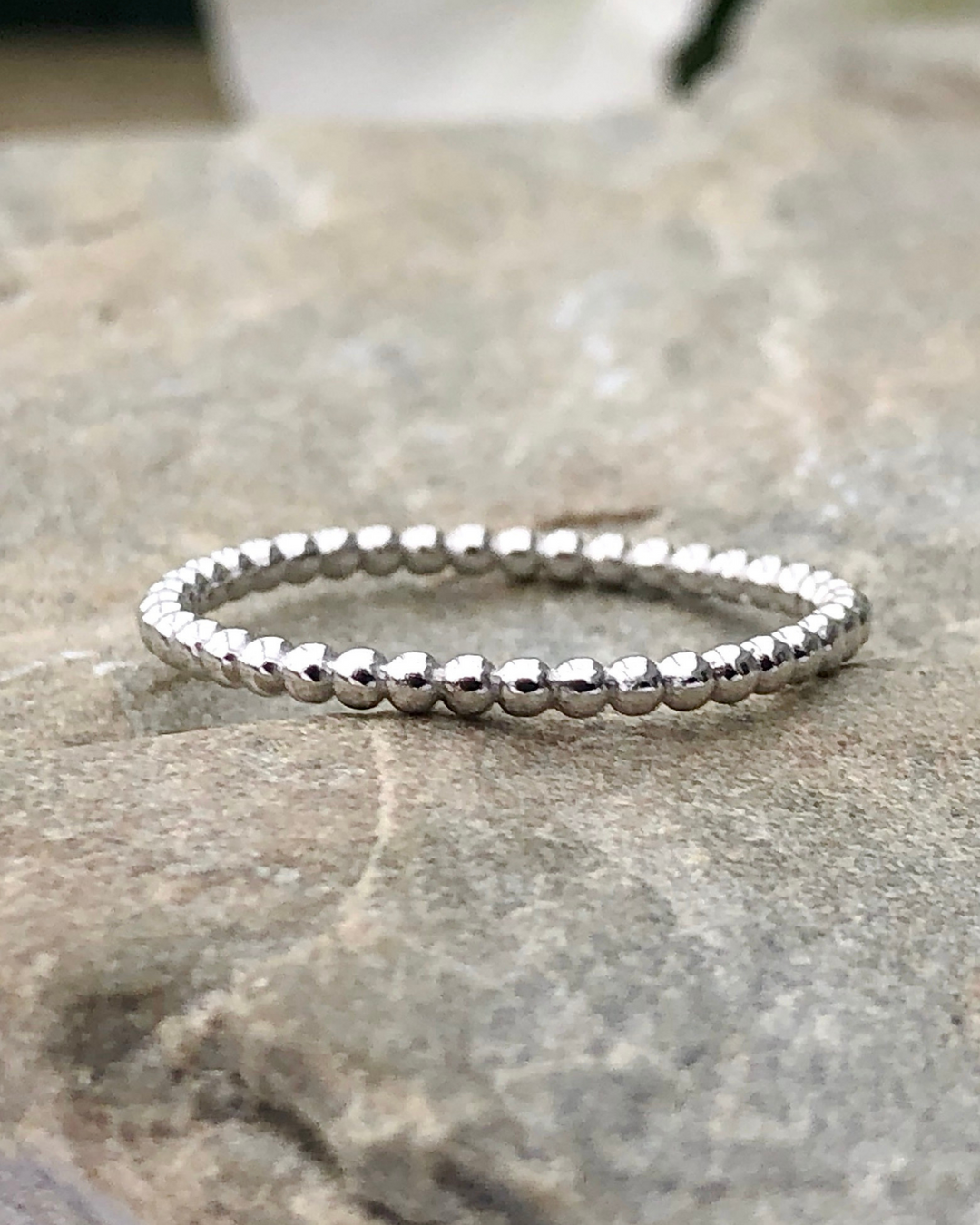 Sterling Silver Tiny Bead Ring