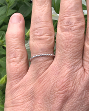 Sterling Silver Tiny Bead Ring
